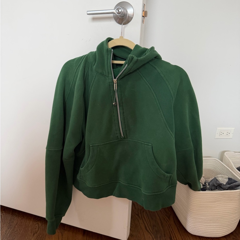 Lululemon Scuba oversized half-zip hoodie green